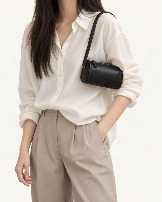Lambskin Mini Shoulder Bag worn crossbody