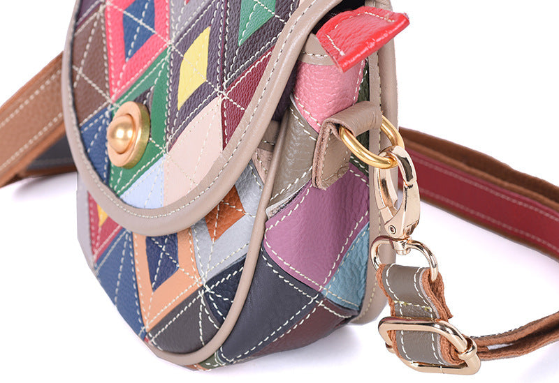 Open bag showing the interior compartment and lining
