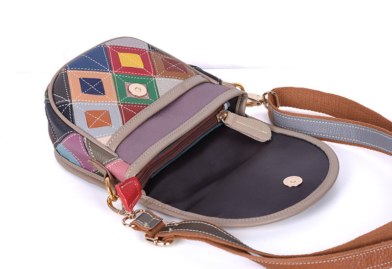 Side profile showing the depth and curved silhouette of the bag