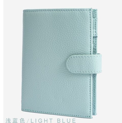 Leather Passport Holder Wallet with Pen Slot