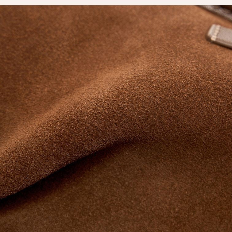 Suede Cowhide Small Crossbody Bag
