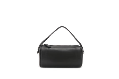 Lambskin Mini Shoulder Bag in Dark Brown, 7.9 x 4.3 x 4.3 in