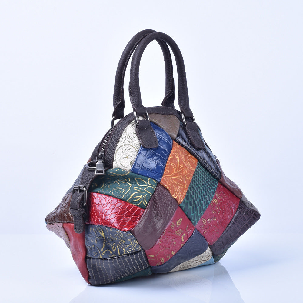 Open bag interior with zip pocket and phone pocket