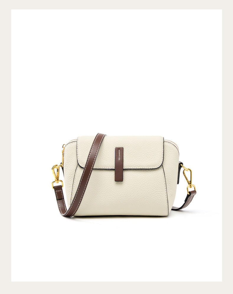 Front studio view of the ivory shell crossbody bag
