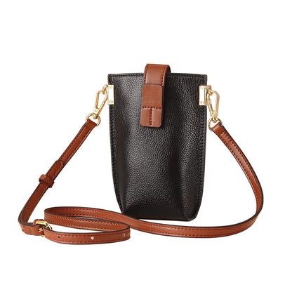 Cowhide Mini Crossbody Phone Bag