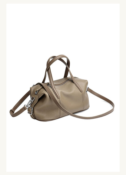 Top-Grain Cowhide Soft Pillow Bag – Retro Boston Crossbody