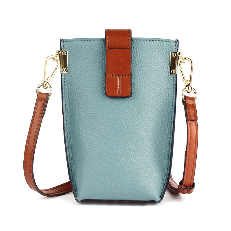 Cowhide Mini Crossbody Phone Bag