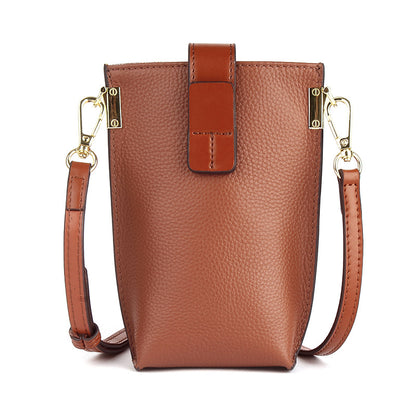 Cowhide Mini Crossbody Phone Bag