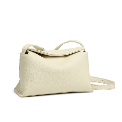 Cowhide Leather Mini Crossbody Bag – Color Options in Off-White
