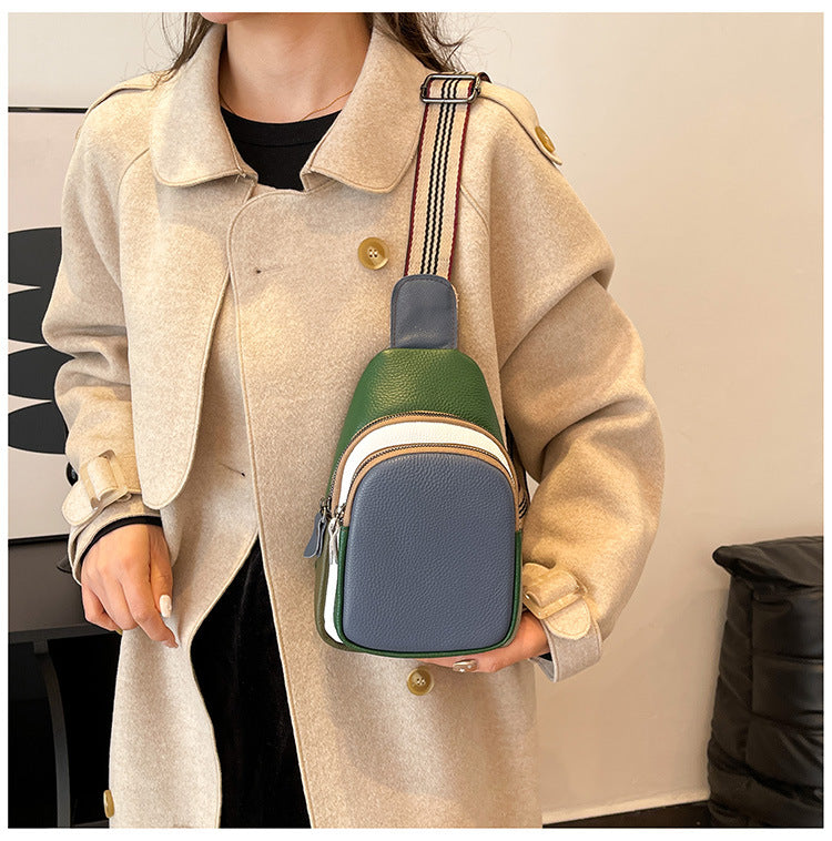 Top-Grain Cowhide Crossbody Sling Bag