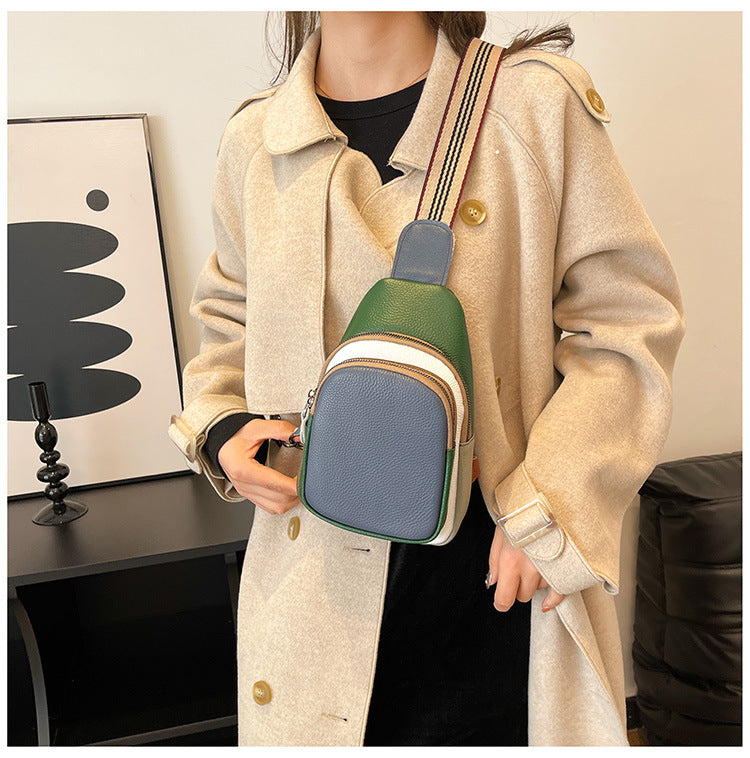Top-Grain Cowhide Crossbody Sling Bag