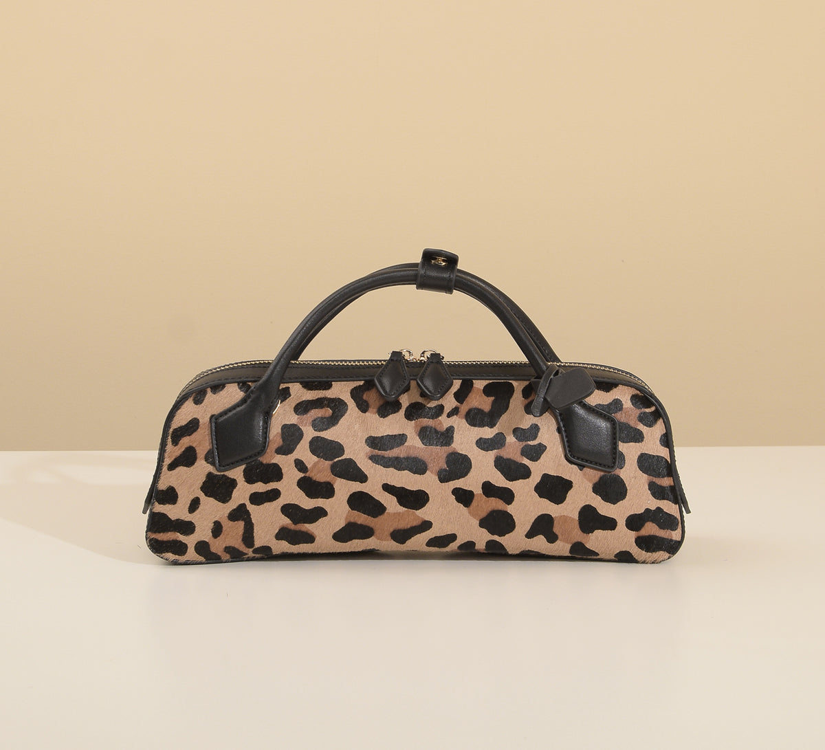 Top-down angled view of the bag's profile and handles