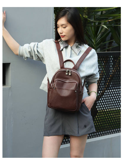 Baroque brown backpack styled for everyday wear