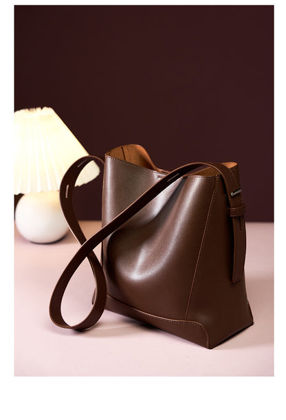Coffee bucket bag with lamp and decor on table