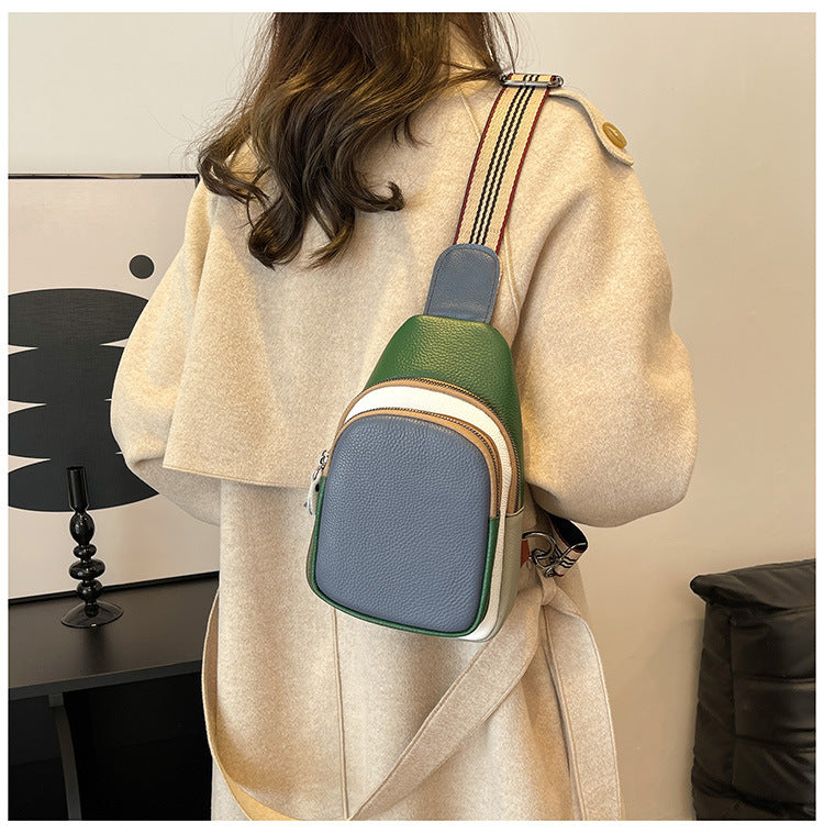 Top-Grain Cowhide Crossbody Sling Bag