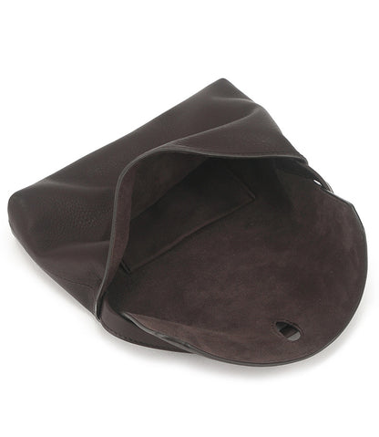 Open bag showing the polyester-lined interior and slip pocket