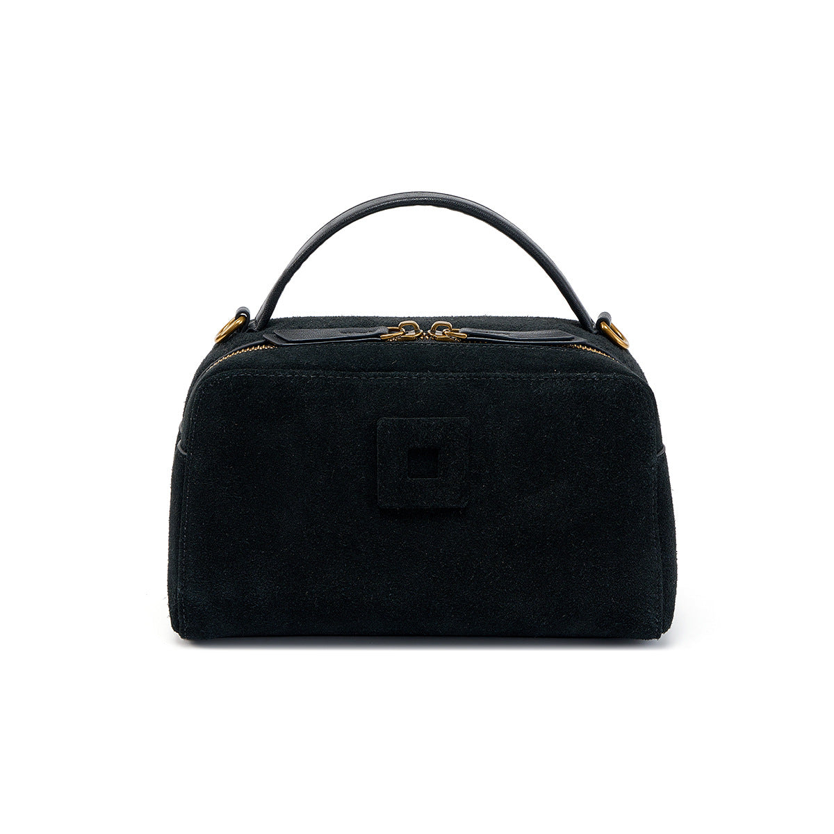 Nubuck Cowhide Small Crossbody Bag – Color Options in Black