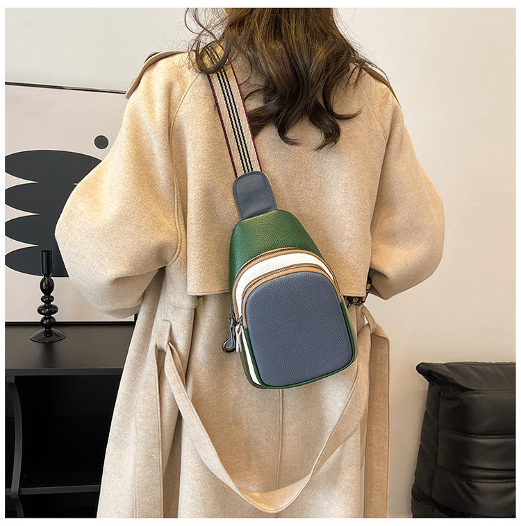 Top-Grain Cowhide Crossbody Sling Bag